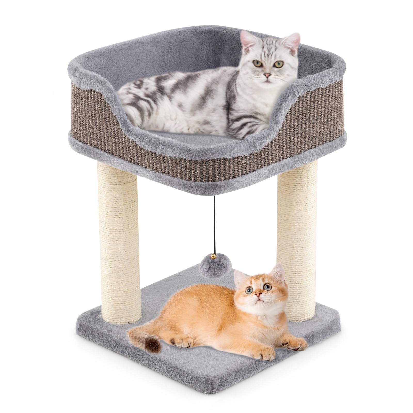 Tangkula Small Cat Tree for Indoor Cats for Play Rest
